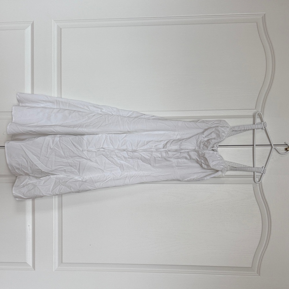 Elegant White Dress with Corset Top